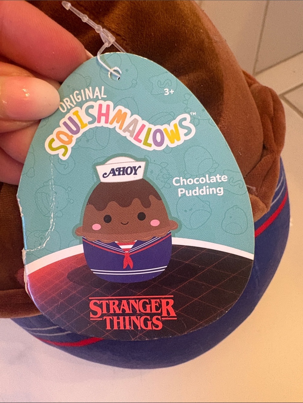Squishmallow Stranger Things Scoops Ahoy Chocolate Pudding Squishy Stuffie - Picture 2 of 2